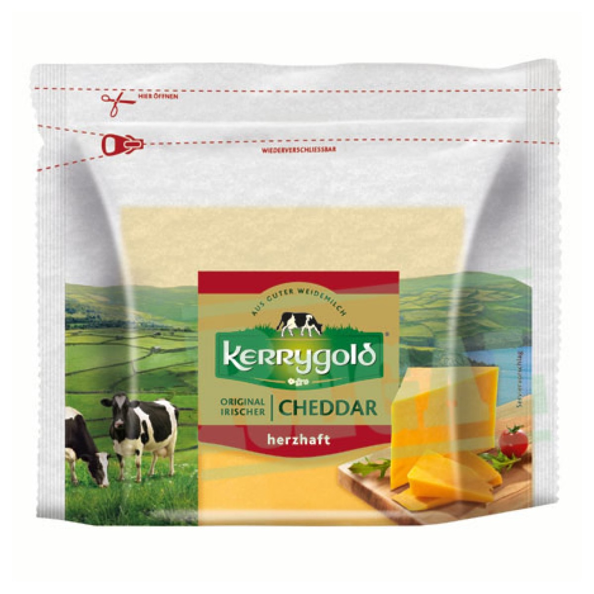 Kerrygold Original Irischer Cheddar Herzhaft Portion → Regal 