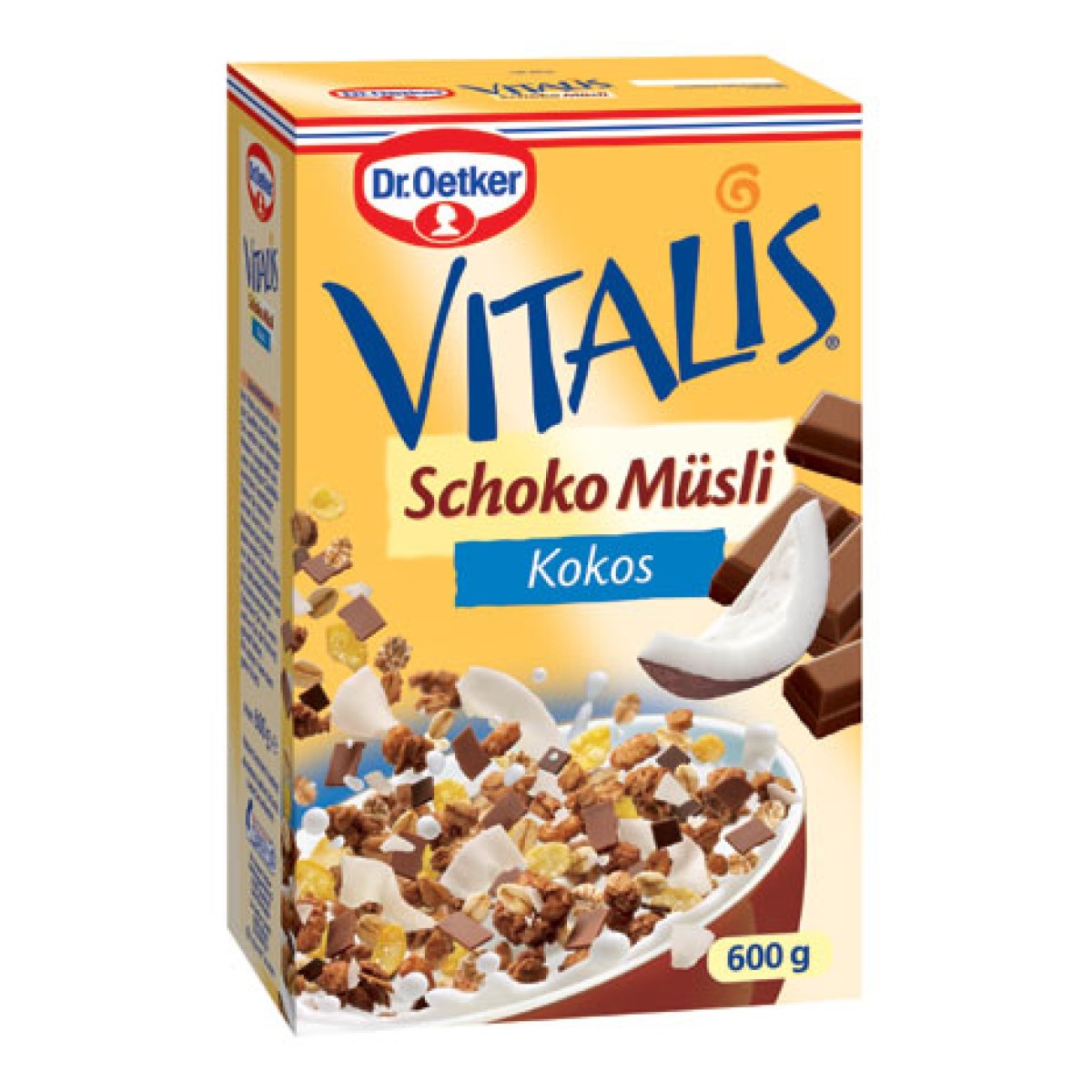 Produktabbildung Dr. Oetker Vitalis Schoko Müsli – Line Extension