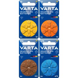 Varta Hörgerätebatterien 10, 13, 312, 675