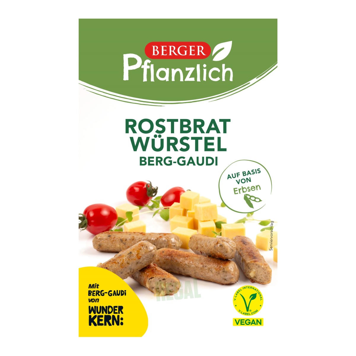 Produktabbildung Berger Pflanzliche Rostbratwürstel Berg-Gaudi