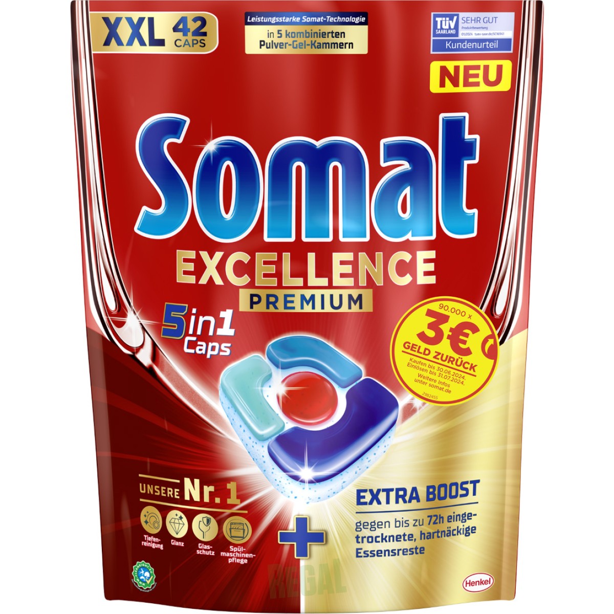 Produktabbildung Somat Excellence Premium 5in1 Caps Produktabbildung Somat Excellence Premium 5in1 Caps