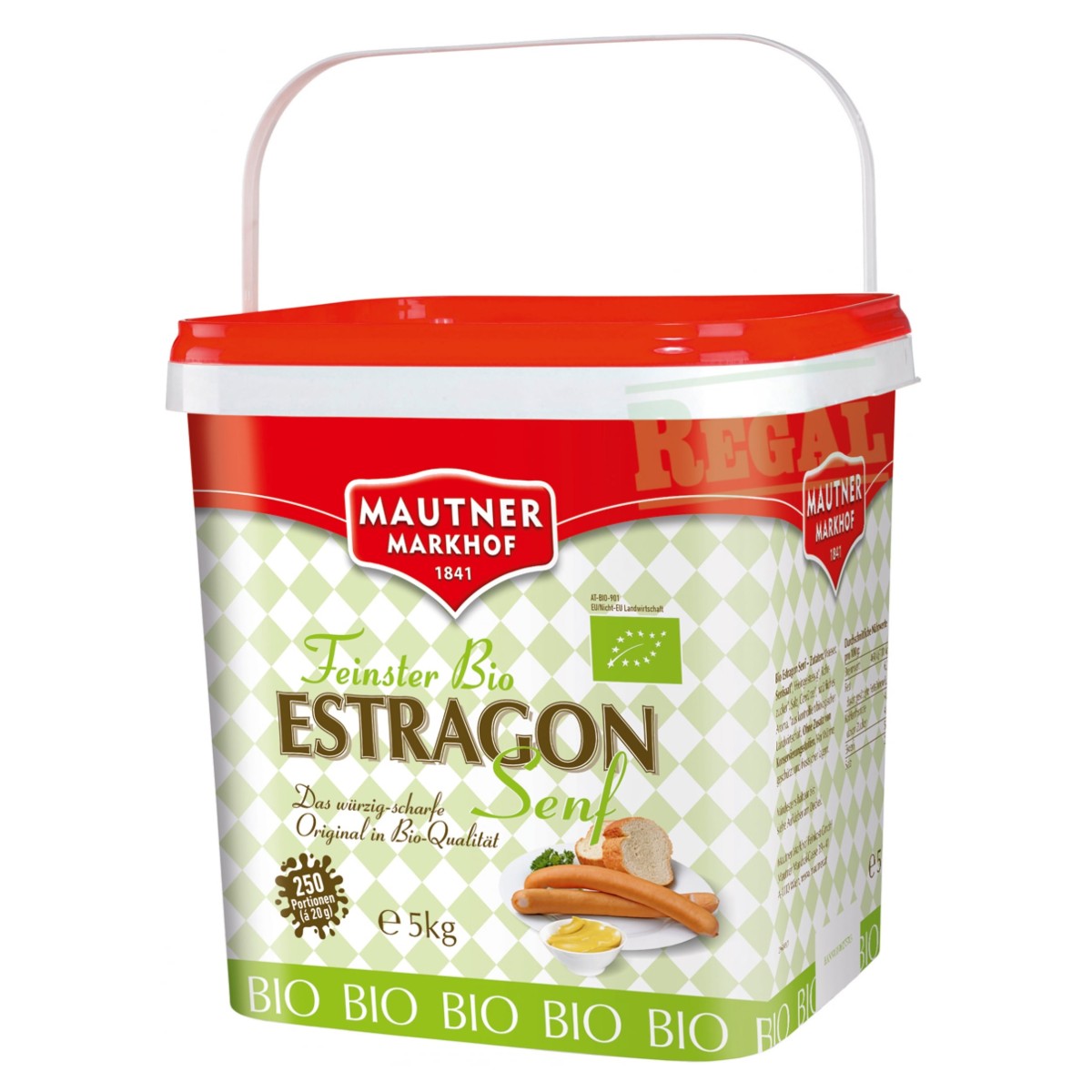 MAUTNER MARKHOF Bio Estragon Senf 5kg Kübel → REGAL