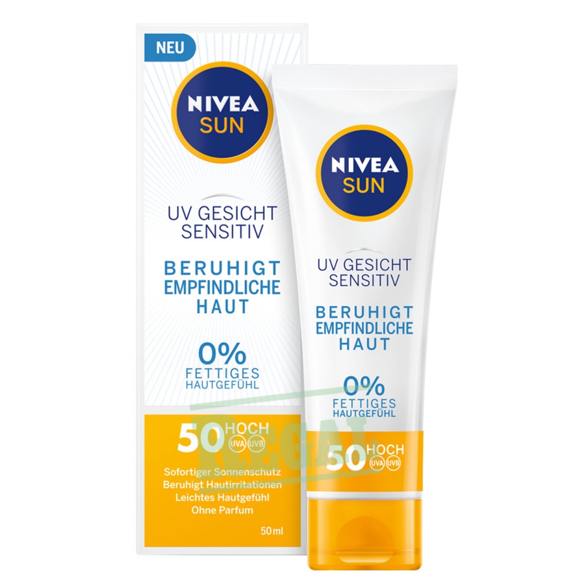 Produktabbildung NIVEA SUN UV Gesicht Sensitiv LSF 50
Creme