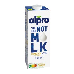 Alpro Not Milk Drink auf Haferbasis