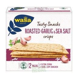 Wasa Tasty Snacks Crisps Roasted Garlic