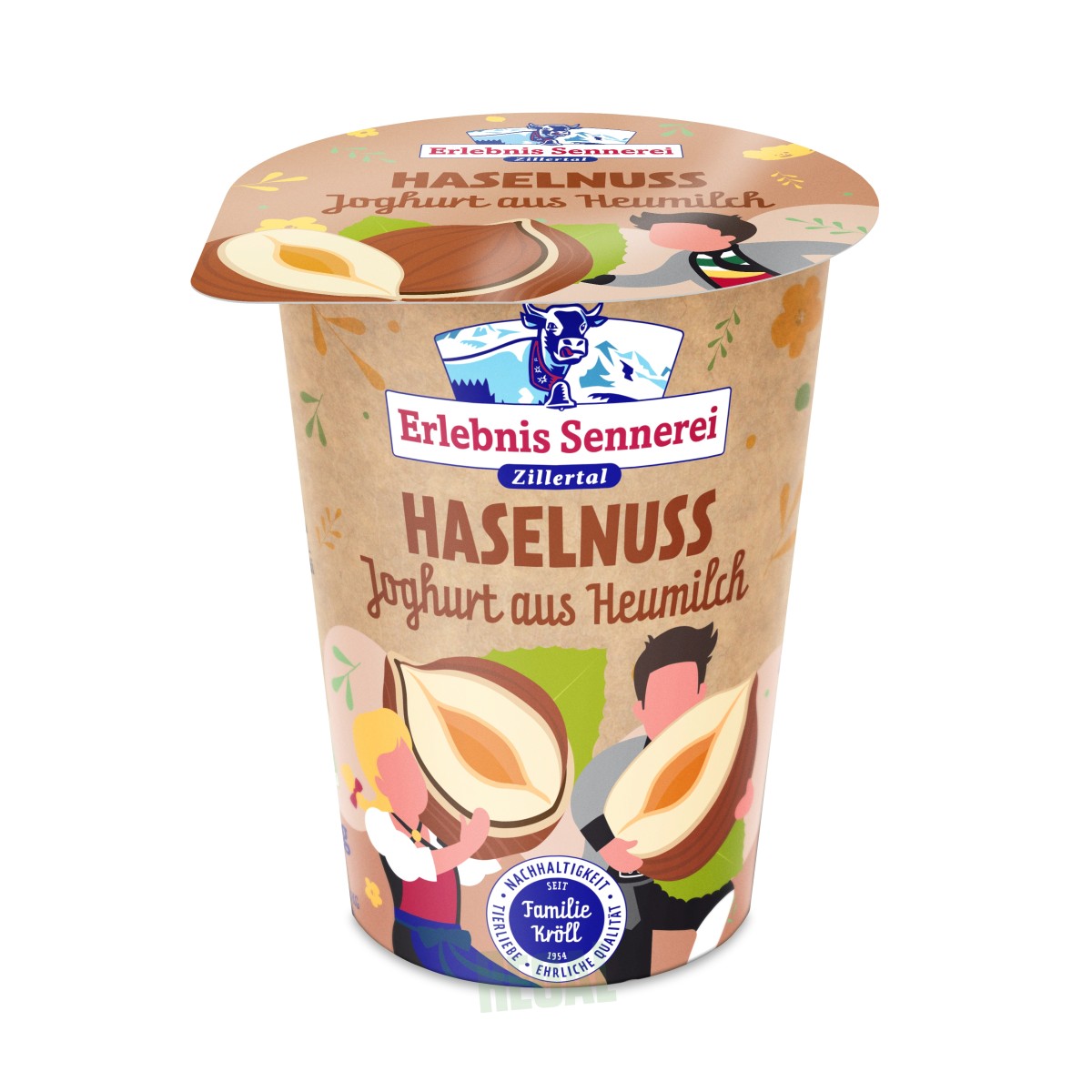 Produktabbildung ErlebnisSennerei Zillertal Haselnuss Joghurt