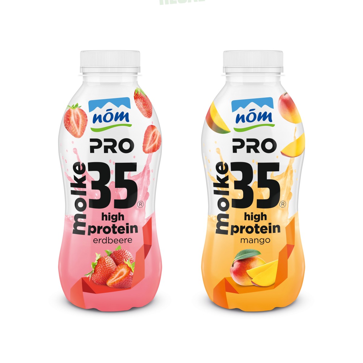 Produktabbildung NÖM Pro Molkedrinks Mango &amp; Erdbeere