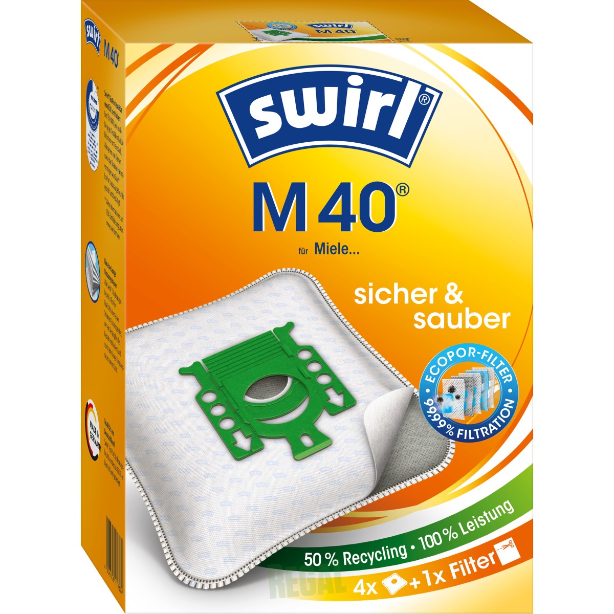 Produktabbildung Swirl Ecopor Staubsaugerbeutel