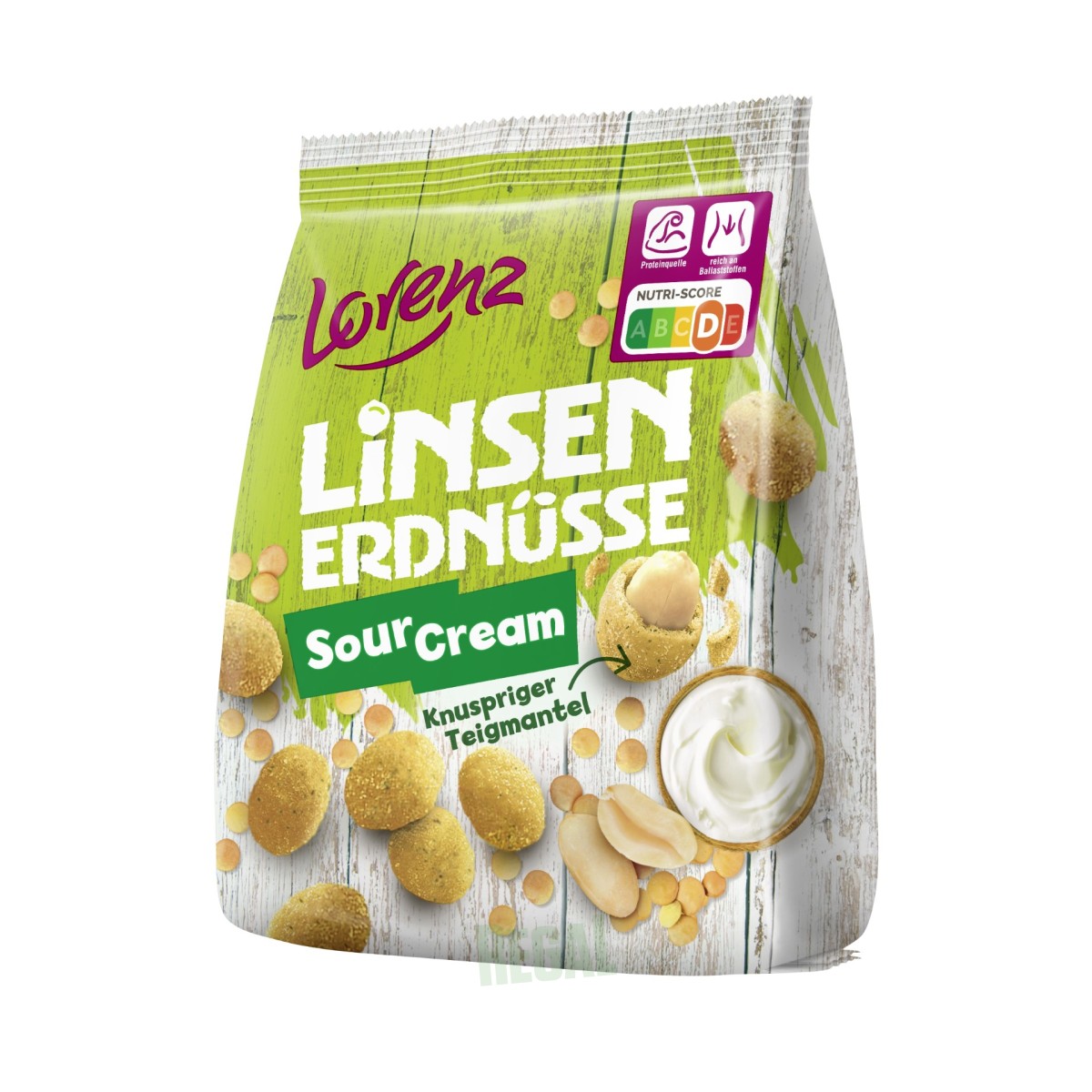 Produktabbildung Lorenz Snack-World Linsen Erdnüsse Sour Cream 110g