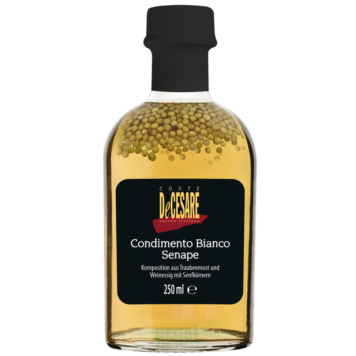 Produktabbildung CONTE DeCESARE Condimento Bianco Senape mit Senfkörnern 250ml