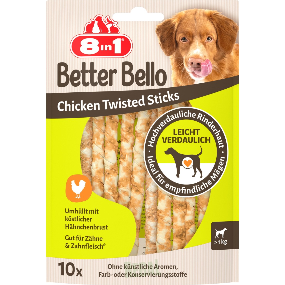 Produktabbildung 8in1 8in1Better Bello Chicken Twisted Sticks