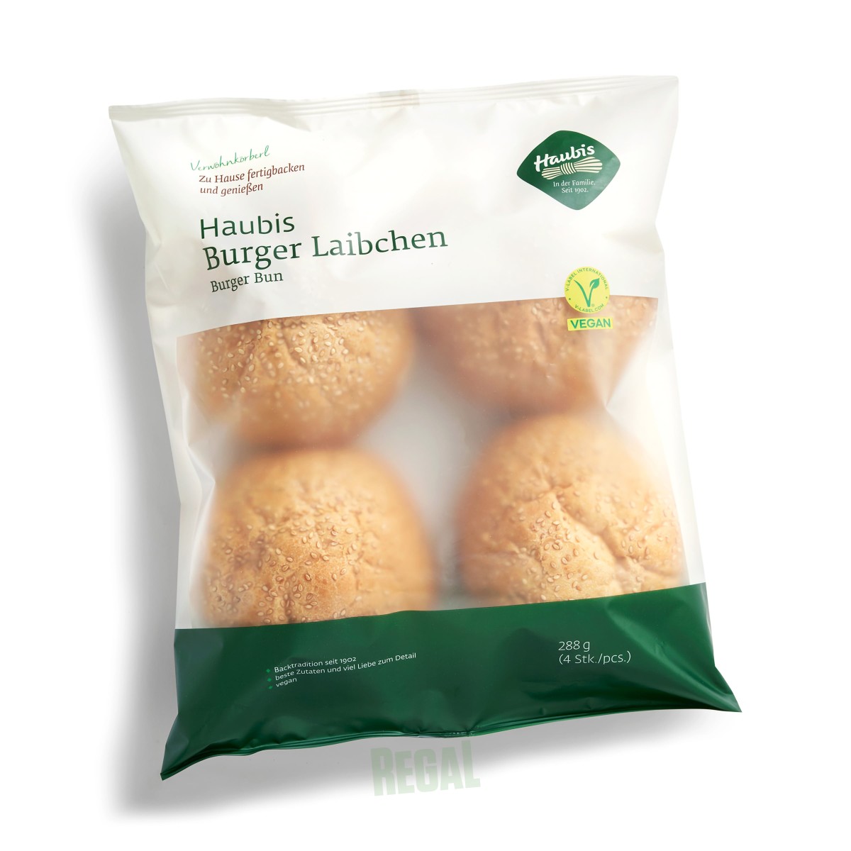 Produktabbildung Haubis Verwöhnkörberl: Burger Laibchen