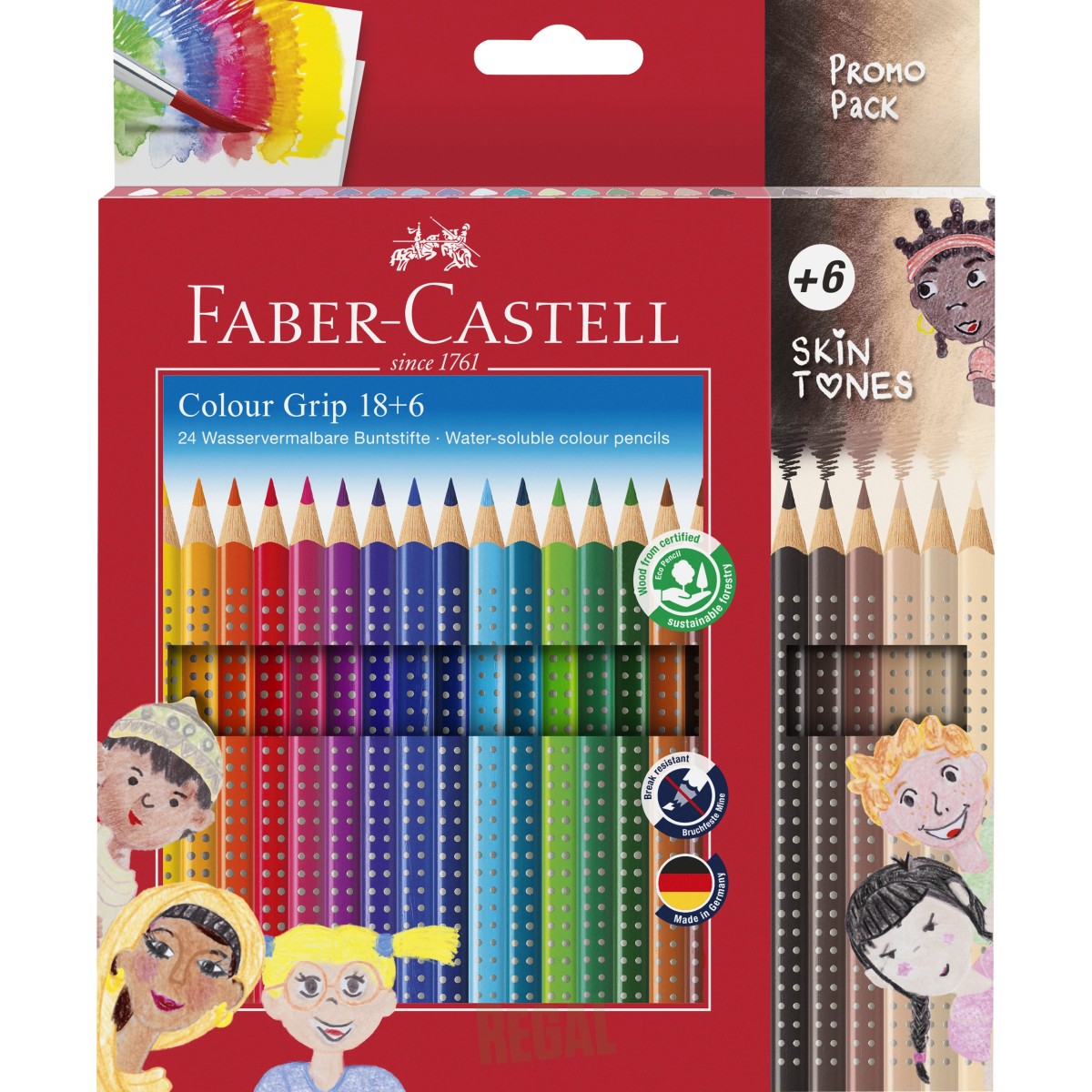 Produktabbildung Faber-Castell Grip Buntstifte Skin Tones